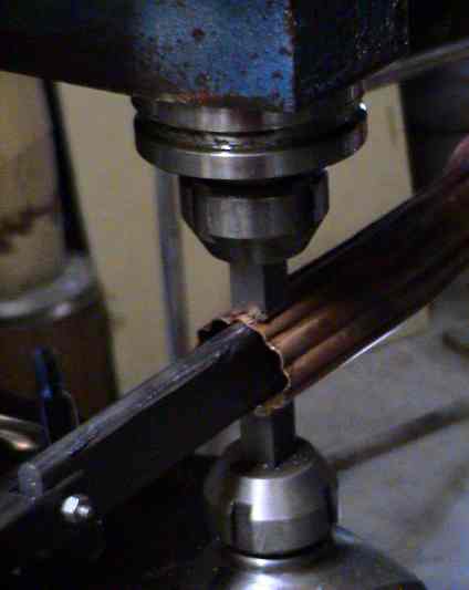 making the fluted pipe