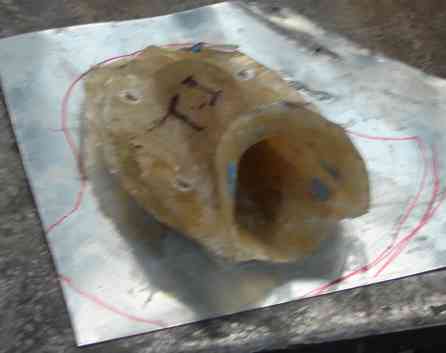 Mold taken from clay thumb