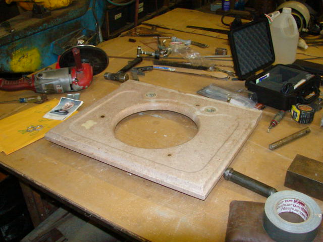 The stone counter top